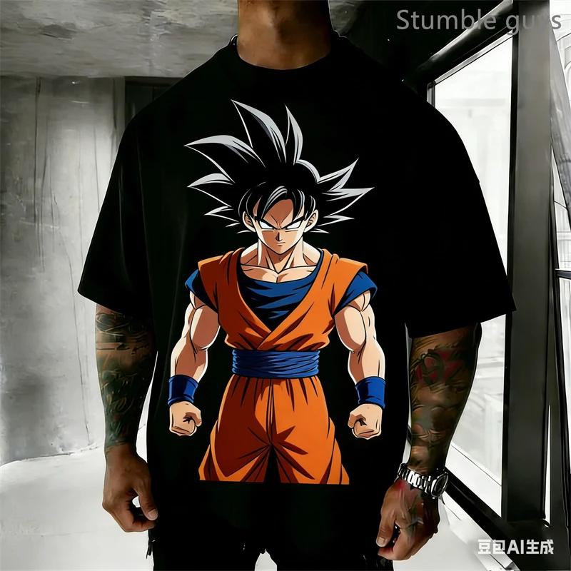 Trendy Summer Dragon Ball Men's Tee Fashion Casual Anime Kids T-Shirt Man Gym Workout Clothing Jersey Sportswear