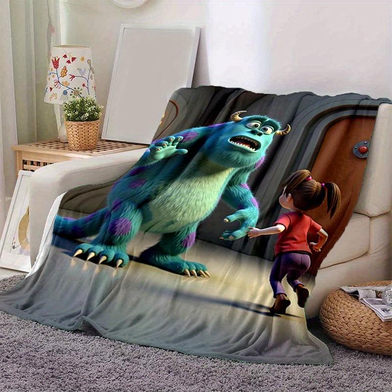 

1pc, Soft and Cozy Monster Inc. Inspired Blanket - Perfect for All Seasons, Blanket Cozy for Bedroom, Living Room, Travel, Camping, Car Blan 100x150cm