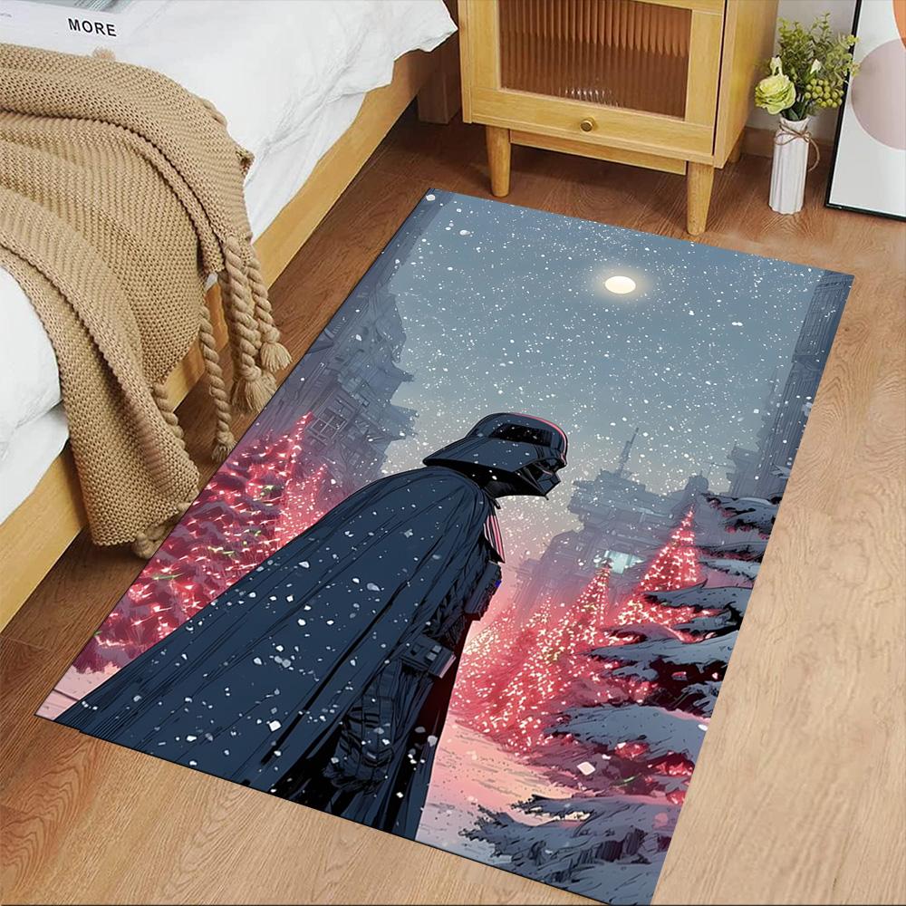 Star Wars Floor Mat Suitable for Dining Room Foyer Balcony Hallway Anti-slip Rug Anime Office Decor Luxury Gift for Birthday, Christmas, Wedding
