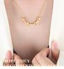 Titanium Steel Double Layer Square Bead Necklace - Non-Fading, Versatile Light Luxury Women's Sweater and Clavicle Chain.