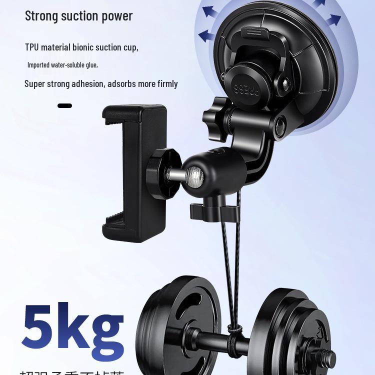 Suction Cup Car Phone Holder for Navigation, Selfies, Video, and Live Streaming