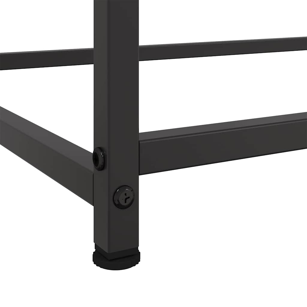 Sideboard Black 100.5 X 39 X 107 Cm Steel