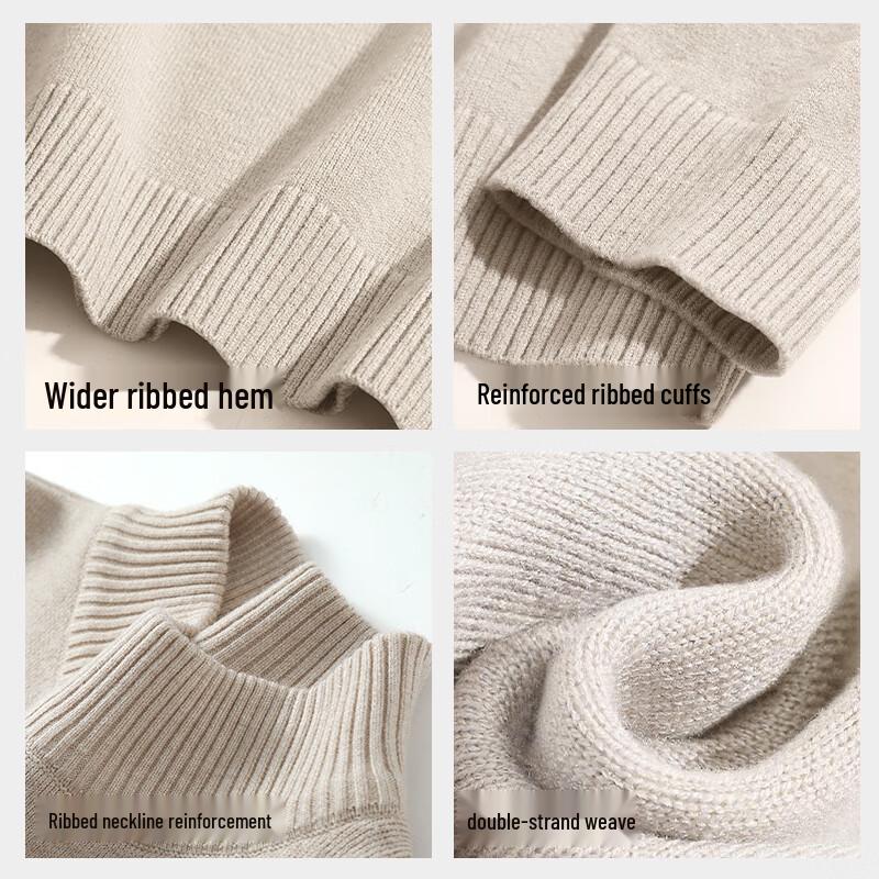 TonLion Men's Thick Warm Half-Turtleneck Sweater