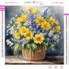 Art Vase Bouquet Diamond Painting  Full Round Diamond Mosaic Landscape Colorful Cross Stitch Kits Room Home Decor Gifts