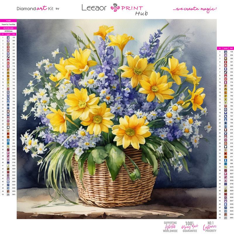 Art Vase Bouquet Diamond Painting  Full Round Diamond Mosaic Landscape Colorful Cross Stitch Kits Room Home Decor Gifts