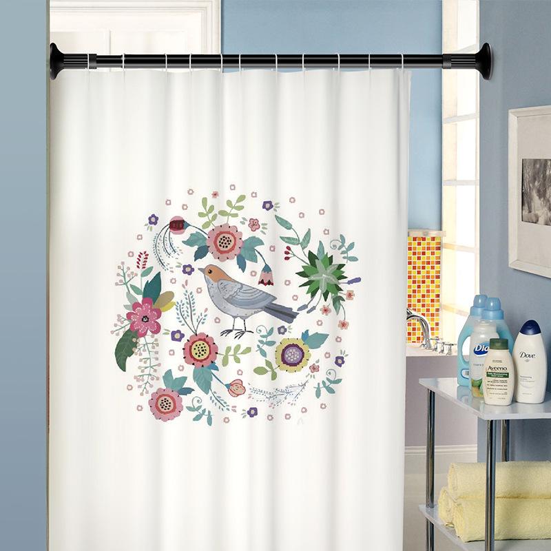 Tijă telescopică fără pumni: Suport pentru uscat haine și perdea ușor de instalat