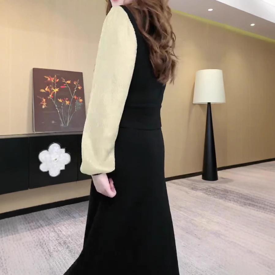 Spring Light Luxury Slimming Plus Size Casual Commute Dress for Women