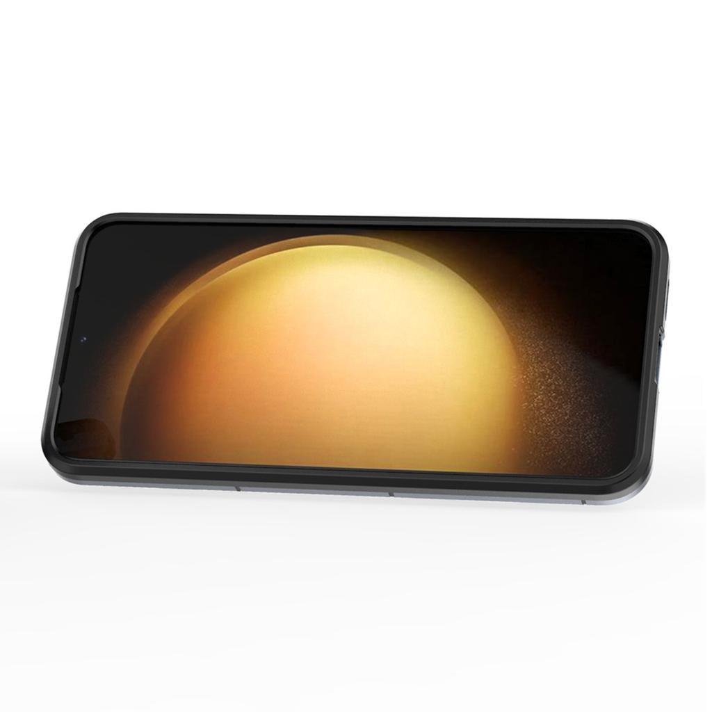 For Samsung Galaxy S25+ Case PC+TPU Protective Phone Cover with Ring Kickstand