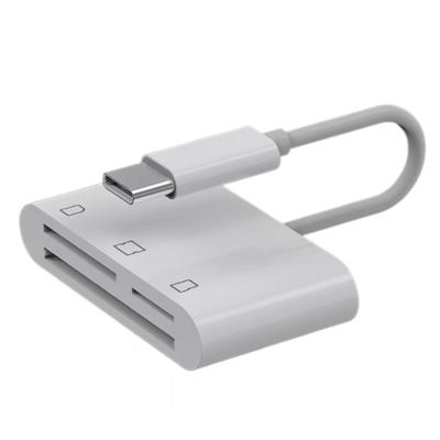 Multiple Card Reader for Phone 15/16 Type C Devices Supports SDTFCF Cards with USB 3.0 Fast Speed Data Transfer
