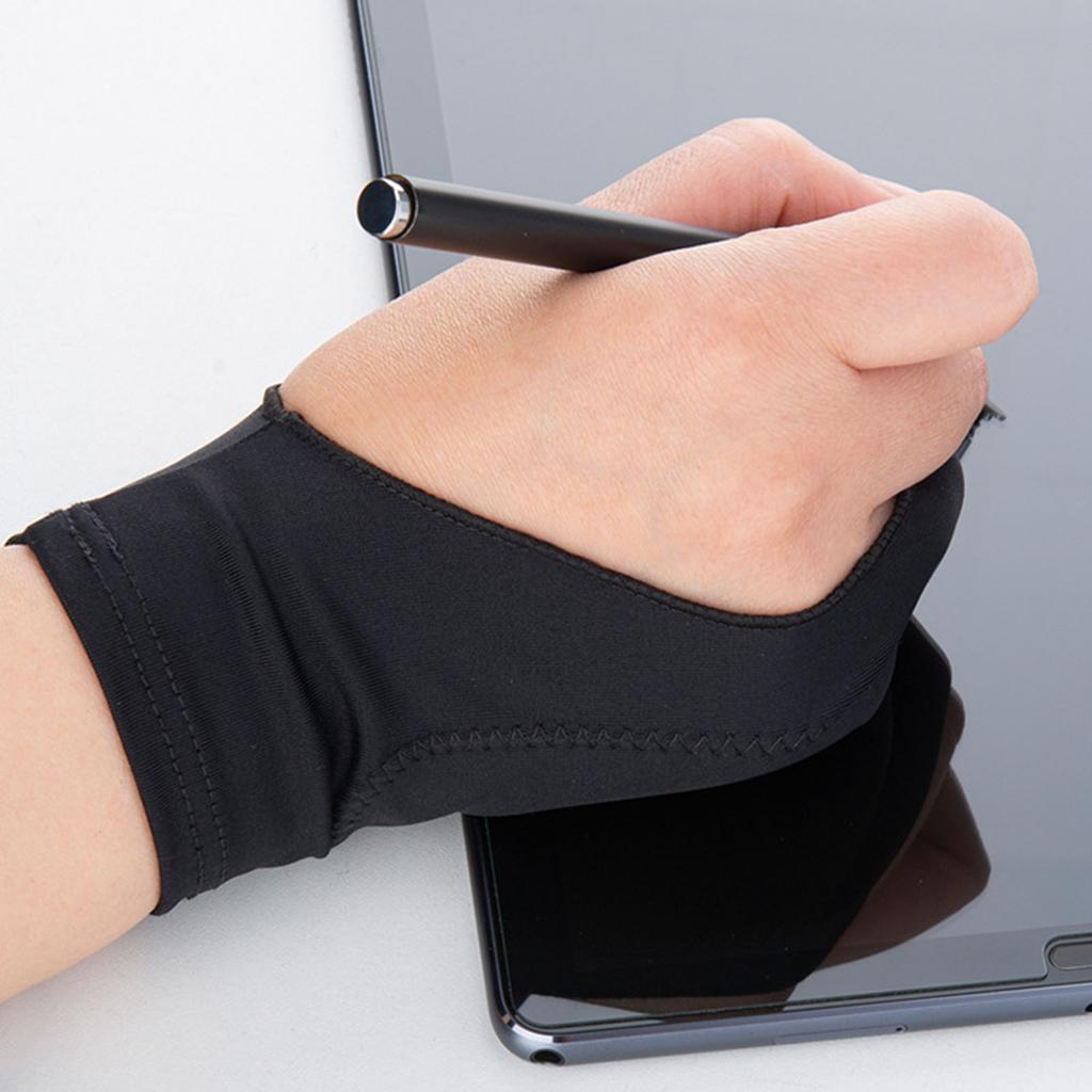 Mănușă de desen pentru tabletă Respirabilă Preveni petele 3 Straturi 2 Mănuși de pictură cu degete pentru schițarea artistului 