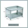 Doppelschichtiger Lagerregal Minimalistischer Schreibtischorganisator Einfach zu montieren für Badezimmer Home Office Arbeitsplatte 1 Stück