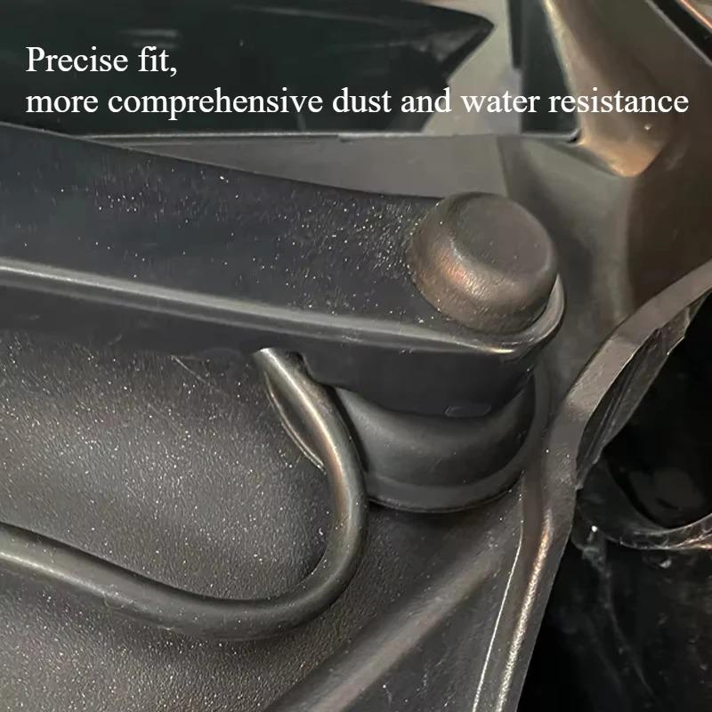 For Tesla Model Y 2021-2024 Car Wiper Protective Cover Wiper Dustproof Protection Bottom Sleeve Car Wiper Hole Cover Accessories