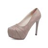 Women's Plus Size Black Low Cut Stiletto Heel Slip-On Dress Shoes