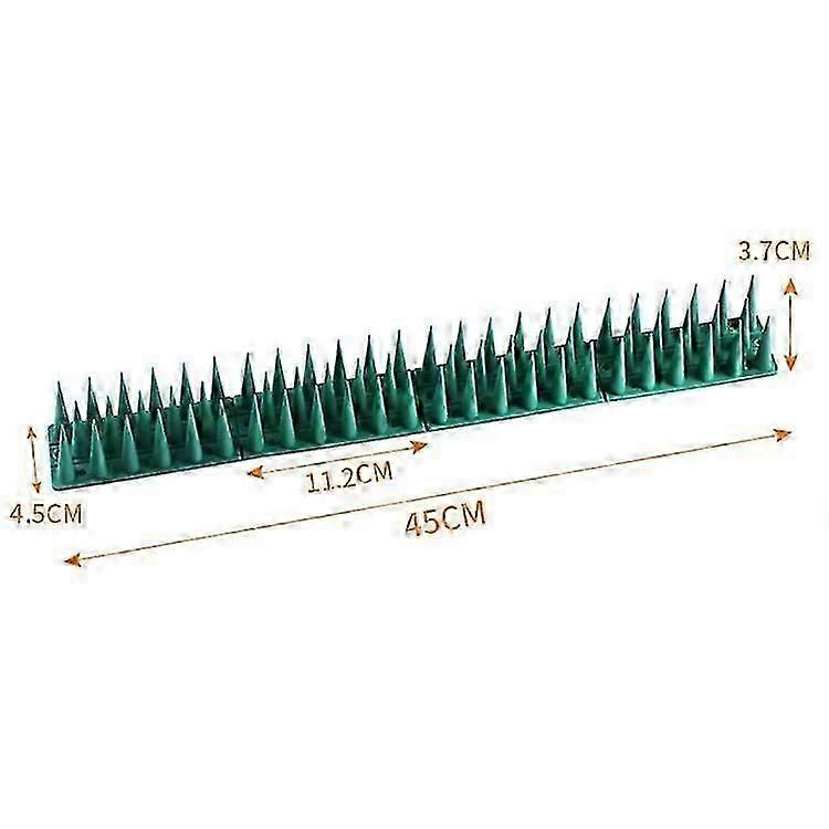 12 Stück Kunststoff Vogelabwehr Spikes Zaun Anti-Kletter Spikes (Weiß)