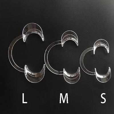 3Pcs Dental C Shape Lip Cheek Retractors Plastic Mouth Opener Dentistry Tools