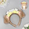 Sweet Kawaii Dog Ear Headband Lolita Outfit Cosplay Costume Accessory Plush Hairband In Multiple Colors