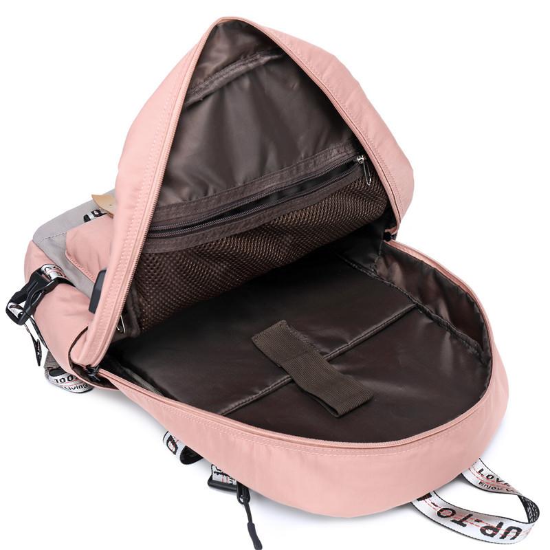 Women Backpack Fashion Waterproof Rucksack for Teen Girls School Bag Laptop 14 15 15.6 Inch USB College Back Pack Mochila