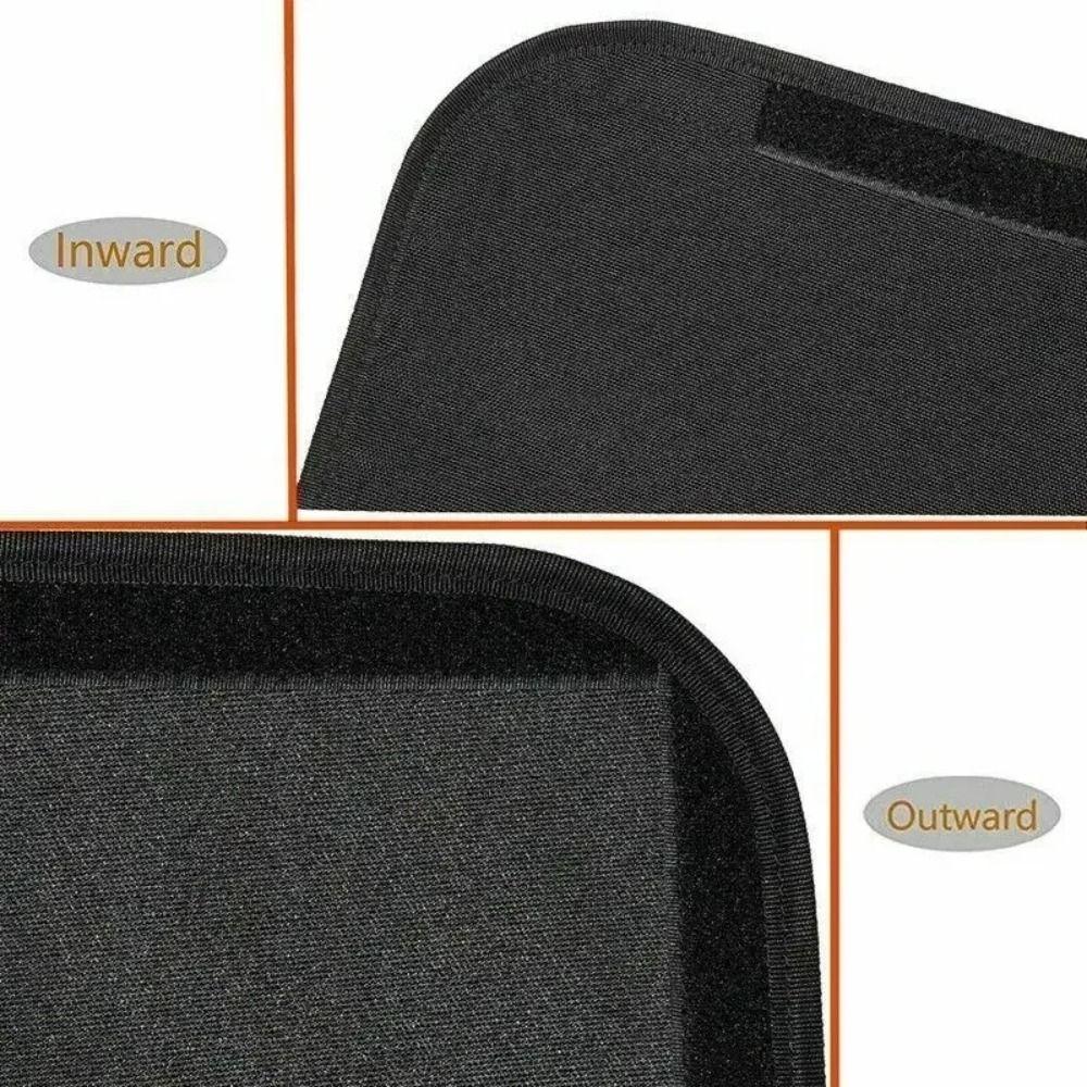 Oxford Cloth Blackout Curtain Black Car Sun Visor Removable Windows Shade Cover  UV Rays Protection