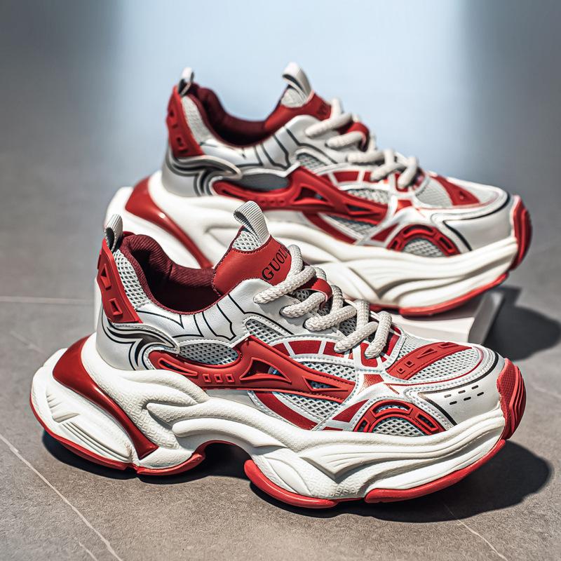 Spring and Autumn Trendy Shoes, Street Hong Kong Style Breathable Dad Shoes, Student Sports and Leisure Running Shoes