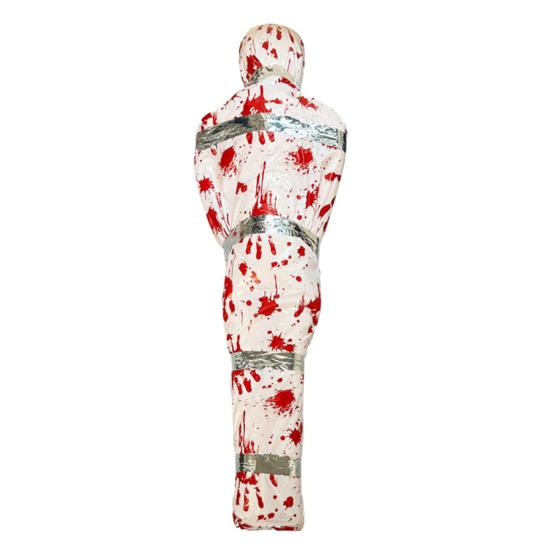 60 Inch Hanging Corpse Dead Victim Props Scary Fake Corpse In Bag Inflatable Hanging Dead Body for Halloween Indoor Outdoor Haunted House Decor