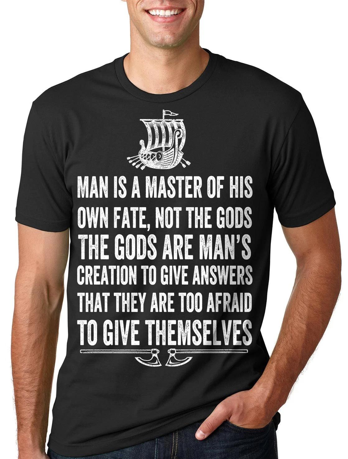 Viking T-Shirt Funny Viking Valhalla Odin Symbol Tee Shirt S