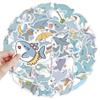 50PCS Shark Meme Stickers Cute Animal Sticker Scrapbook Luggage Laptop Guitar Car Bike Skateboard Cartoon Decals Toy