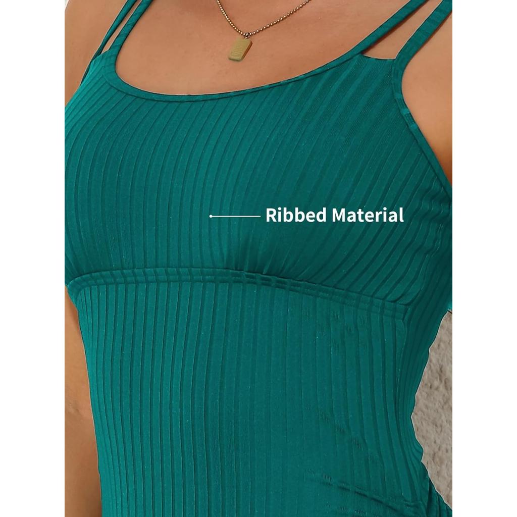 CHARMLEAKS Ribbed One Piece Swimsuit Women Tie Side 1 Piece Bathing Suit High Cut Monokini Sexy Swimwear