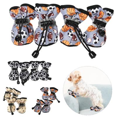 4 Stück/Set Haustier Hundeschuhe Rutschfeste Regenstiefel Für Kleine Katze Hunde Fußschutz Schuhwerk Reflektierende Welpenstiefel Haustier Pfoten Zubehör