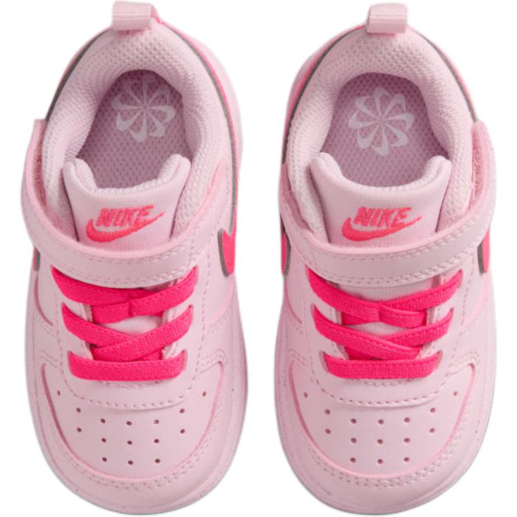 Nike Court Borough Low Recraft TD Rosa Schiuma Bianco Rosa Iper Scarpe da Ginnastica per Bambini IQ9309-663