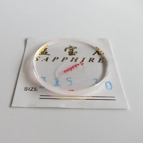 2024 Watch Flat Sapphire Crystal Smooth Surface Watch Glass Replacement for Watch Repairer