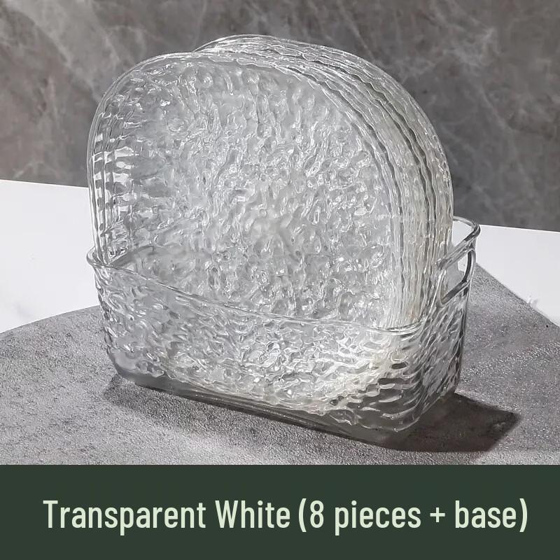 Набор костяных блюдец  Узор ледника Абай