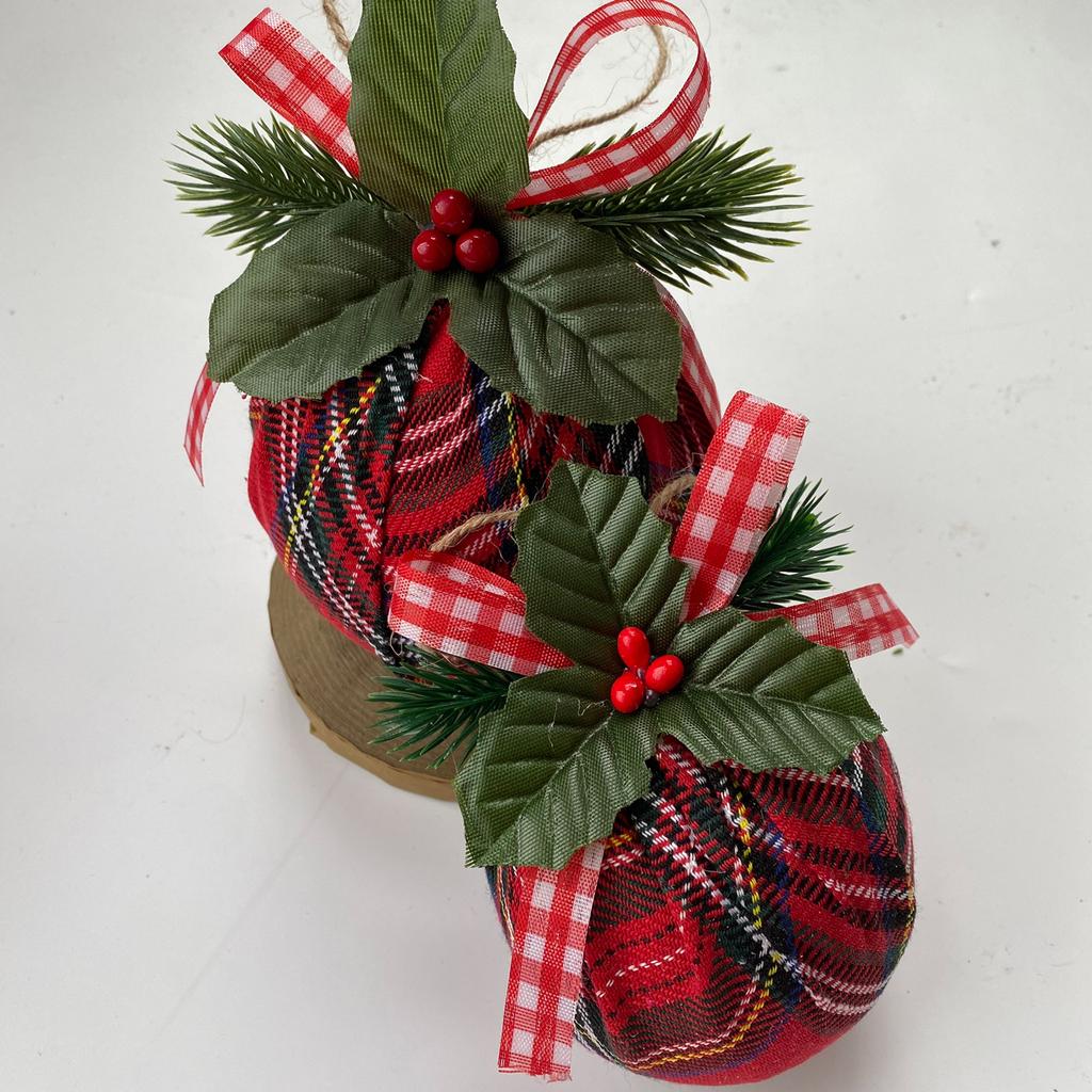 Xmas Ball Exquisite Compact Xmas Cloth Ball for Home Holiday Party Wedding Ornament
