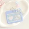New High Beauty Card Holder Vertical Love Gradient ID Card Holder Flash Pink Credit Card Holders Bus Student
