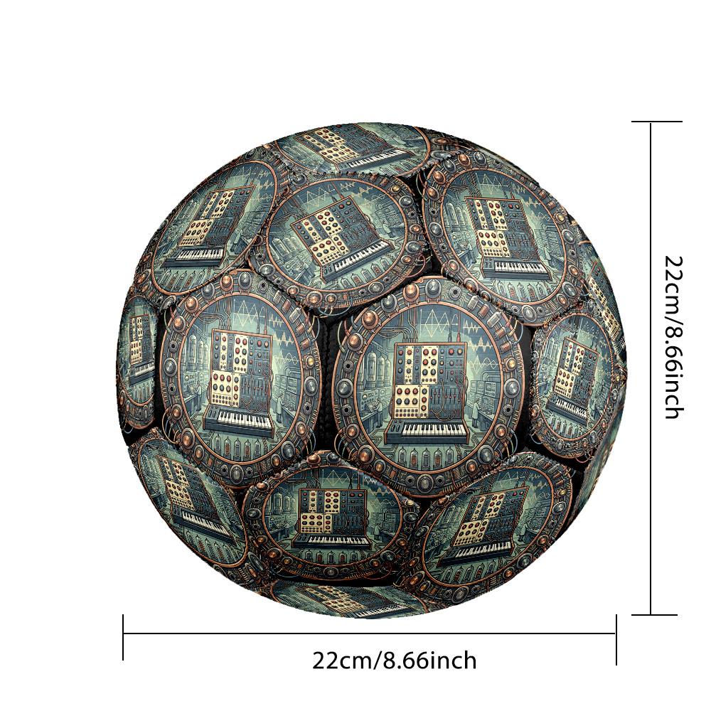 Electronica Synth Lab Round Football Size 5 Adult Ball Suitable for Training Matches and Outdoor Team.