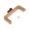 7.72" Length Wooden Purse Frame Kiss Clasp Lock DIY Bag Lock Square Coin Frame Clasp for DIY Crafts Bag Purse Making