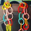 10PCS Smooth Surface Rainbow Hanging Ring Stroller Attachment  Babies And Toddlers Stroller
