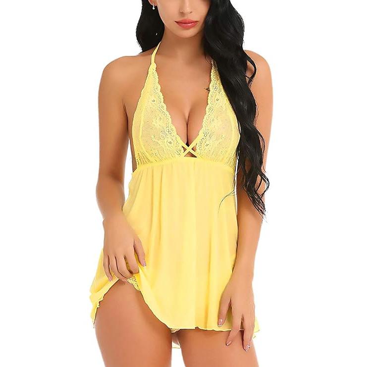 Dámská panenka nad kolena s krajkou a polyamidovým spandexem