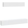 VidaXL Ensemble de meubles TV 4 pcs Blanc Bois d'ingénierie 3114534