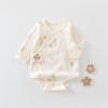 A-Class Pure Cotton Long Sleeve Newborn Romper - Boneless, Spring Wear for Babies