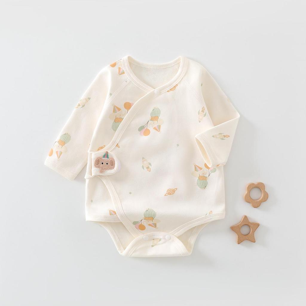 A-Class Pure Cotton Long Sleeve Newborn Romper - Boneless, Spring Wear for Babies