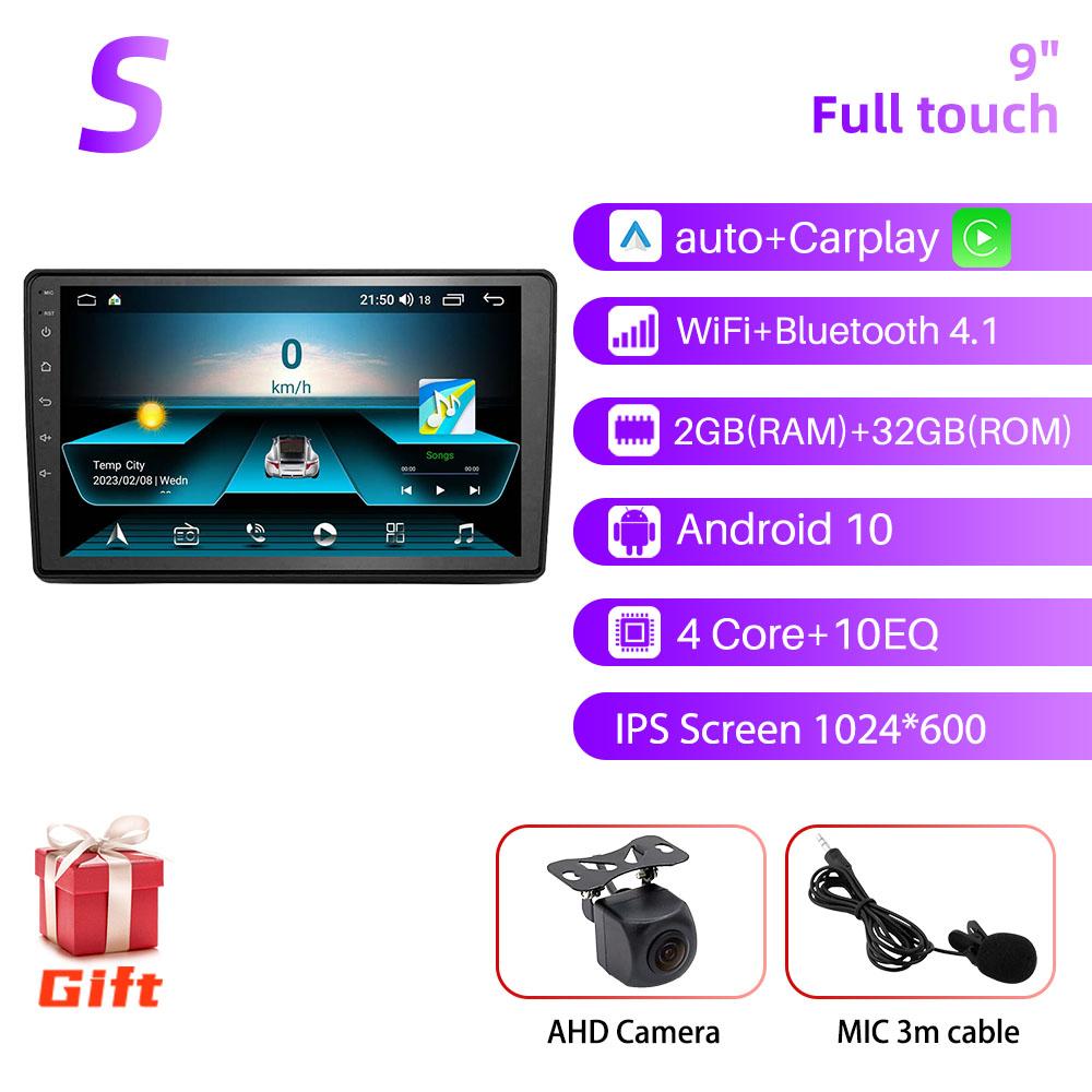 2 Din CarPlay Multimedia for Citroen C2 C3 2001-2010 Android Stereo Car Radio GPS Navigation Player Head Unit Autoradio BT WIFI