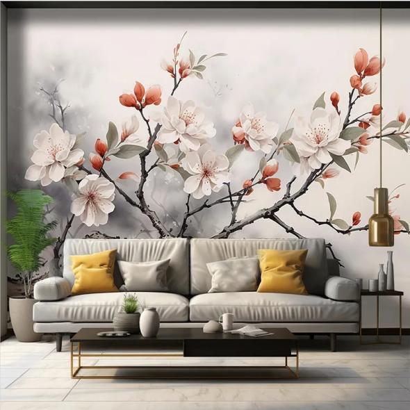 Photo Wallpaper Creative Green Plant Forest Flowers Wall Paper Background Wall Decoration Mural Home Decor