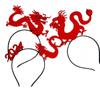 Cartoon Dragon Headband Red Hairband New Year Hairband 2024 Happy New Year Headband  New Year Gift