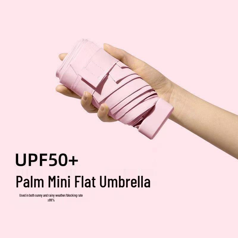 Compact Mini Umbrella: 50% Off, UV Protection, Ultra-Light & Portable for Sun and Rain