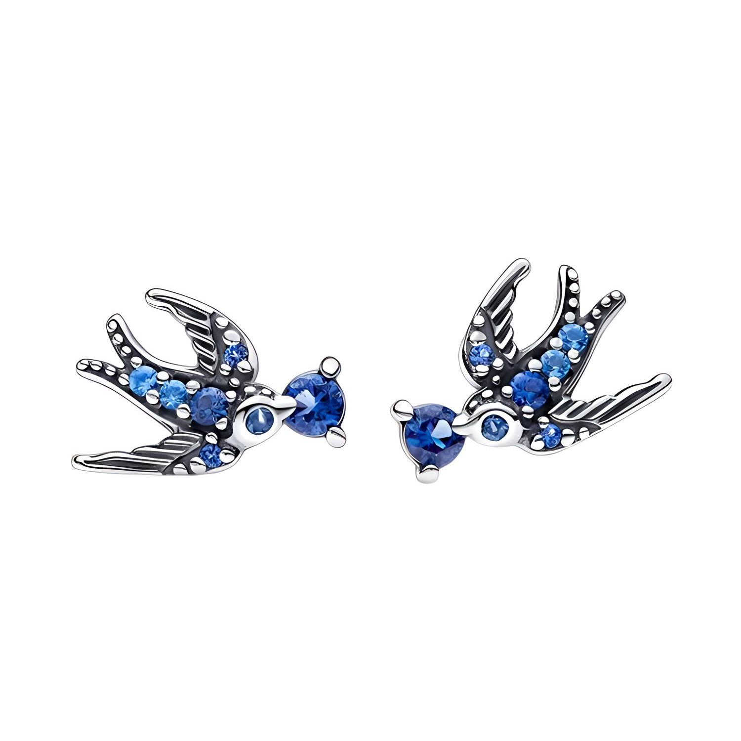 Pandora Shining Swallow Earrings Women earrings Silver 292568C01 Silver,F