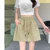 Workwear Sports Shorts Summer Loose Casual Sleepwear A-line Wide High Waisted Shorts