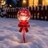 Outdoor Waterproof Landscape Lighting Solar Christmas Ball Light, Color Changing LED Garden Stake with 13 Automatic Dusk to Dawn Yard Decor