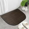 Non-Slip Bathroom Carpet Mat Semi-circular Rubber Backing Quick-Drying Absorbent Ultra-Thin