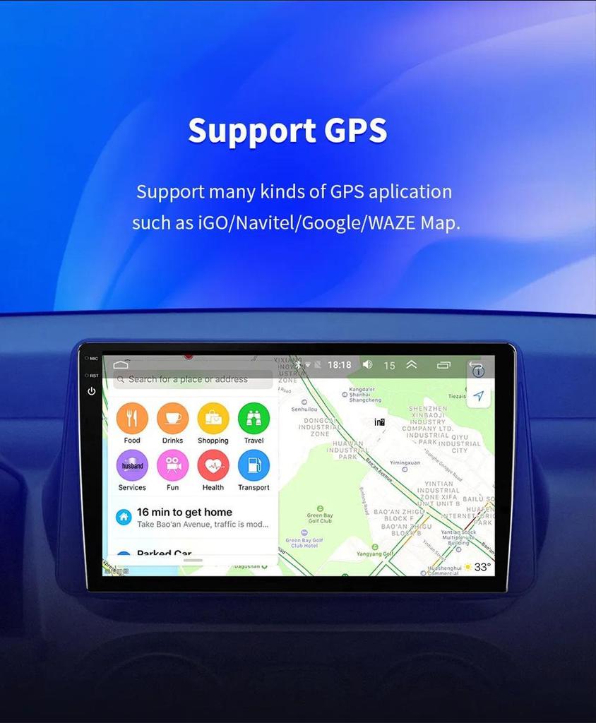 Peugeot 308S (2013-2017) Android GPS Navigation System with Large Screen