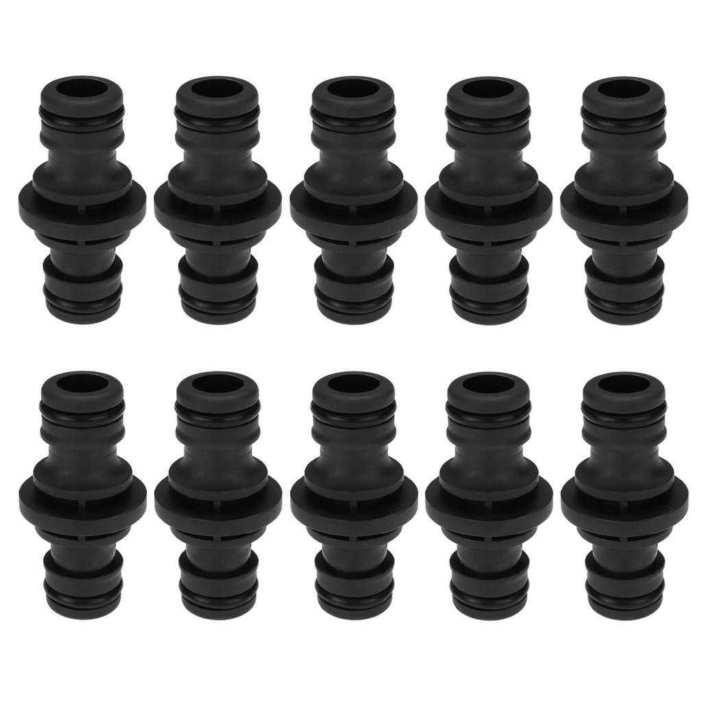 Garden Hose Connector 16mm Plastic Hose Joiner Double Male Hose Connector for Water Gun Hose Gardening Car Washing